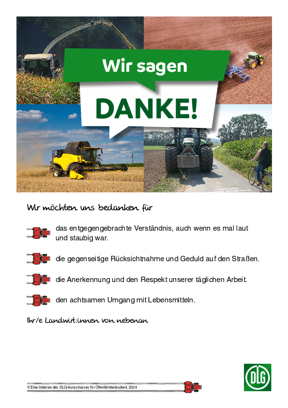 Einwurfzettel Danke