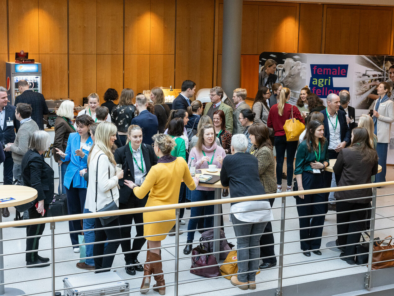 Bild von der DLG-Wintertagung 2024 Female Agri Fellows Check-in-Coffee